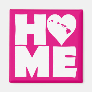 Hawaii Home Heart State Fridge Magnet