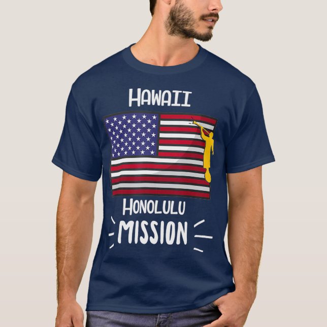 Hawaii Honolulu Mormon LDS Mission Missionary T-Shirt (Front)