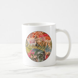 Hawaii Hula Travel Flower Vintage Coffee Mug