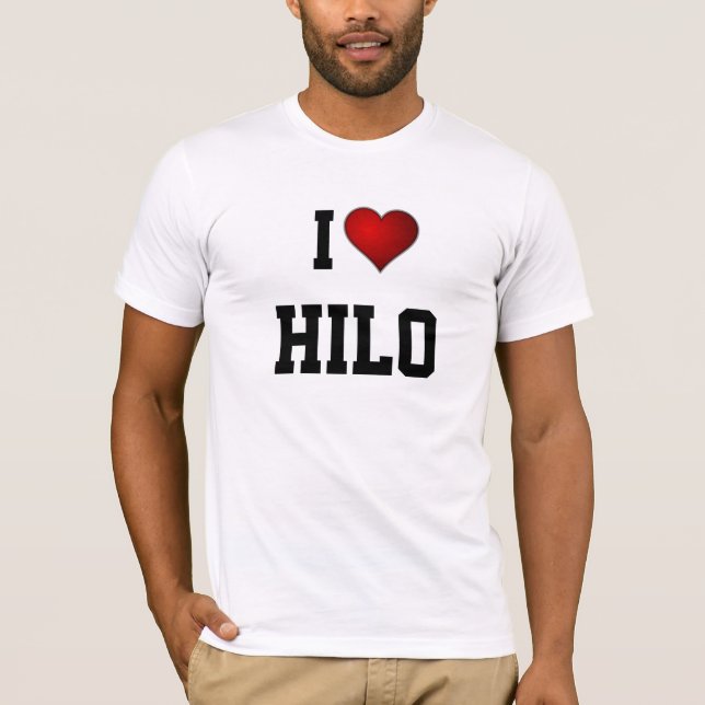 Hawaii: I LOVE HILO T-Shirt (Front)
