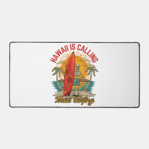 Hawaii Is Calling Maui Surfing Island Vibes Desk Mat