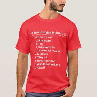 Hawaii Is The Worst State Ever Funny graphic T-Shirt