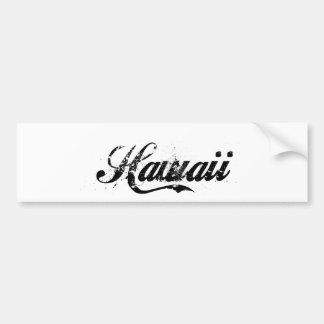 hawaii island stone washed vintage bumper sticker
