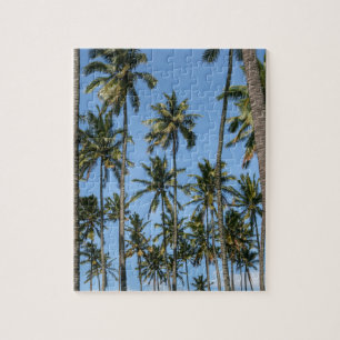 Hawaii Island Travel Exotic Beach Palm Trees Jigsaw Puzzle