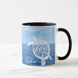 Hawaii Islands Aloha Turtle Mug