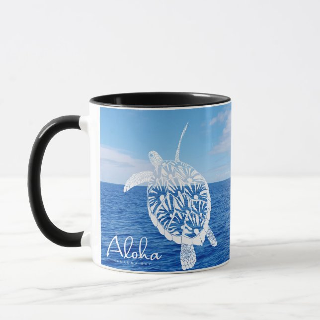 Hawaii Islands Aloha Turtle Mug (Left)