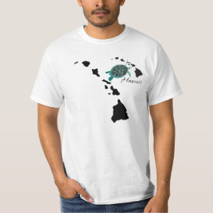 Hawaii Islands Chain - Hanauma Bay Oahu Turtle T-Shirt