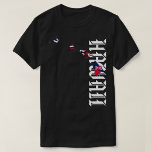 HAWAII ISLANDS HI Flag T-Shirt