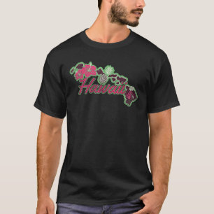 Hawaii Islands Hibiscus Flowers Aloha Hawaii Luau T-Shirt