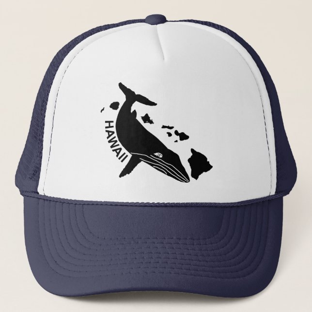 Hawaii Islands Humpback Trucker Hat (Front)