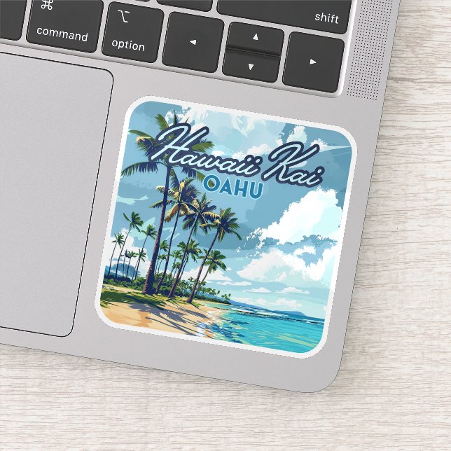 Hawaii Kai Honolulu Oahu Hawaii Retro (Detail)