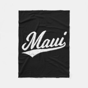 HAWAII LAHAINA VARSITY SCRIPT SRTS JERSEY STYLE FLEECE BLANKET