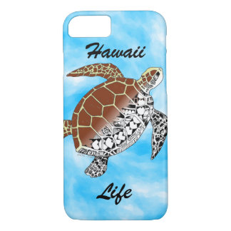 Hawaii Life with Sea Turtle Tribal iPhone 8/7 Case