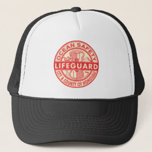 Hawaii Lifeguard Logo Trucker Hat