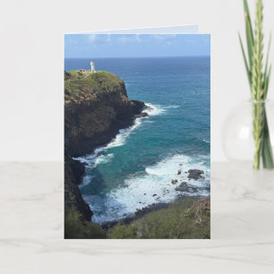 Hawaii Lighthouse Blank Greeting Card