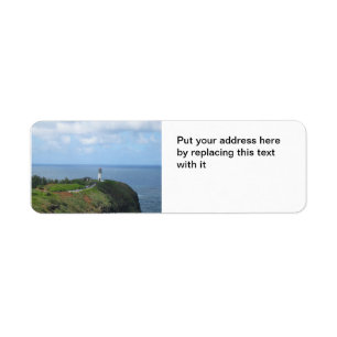 Hawaii lighthouse return address label