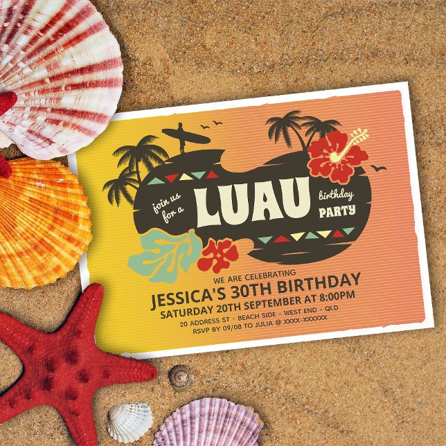 Hawaii Luau Party Invitation  (Creator Uploaded)