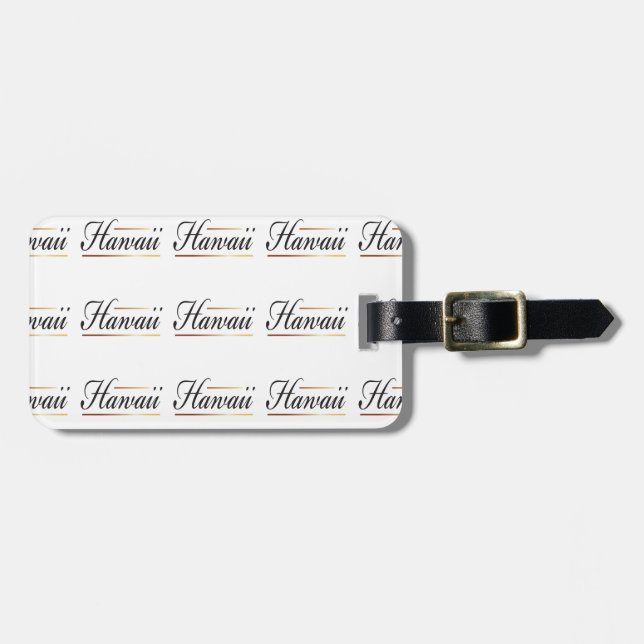 Hawaii Luggage Tag (Front Horizontal)