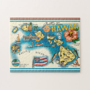 Hawaii Map 11x14 Puzzle