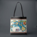 Hawaii Map Swanky Black Map Shoulder Tote Bag<br><div class="desc">A fun vintage postcard map of  the Hawaiian Islands repurposed!</div>