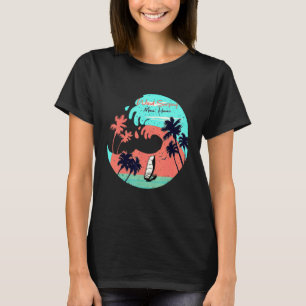 Hawaii Maui Beach Wind Surfing Retro Wave Summer F T-Shirt