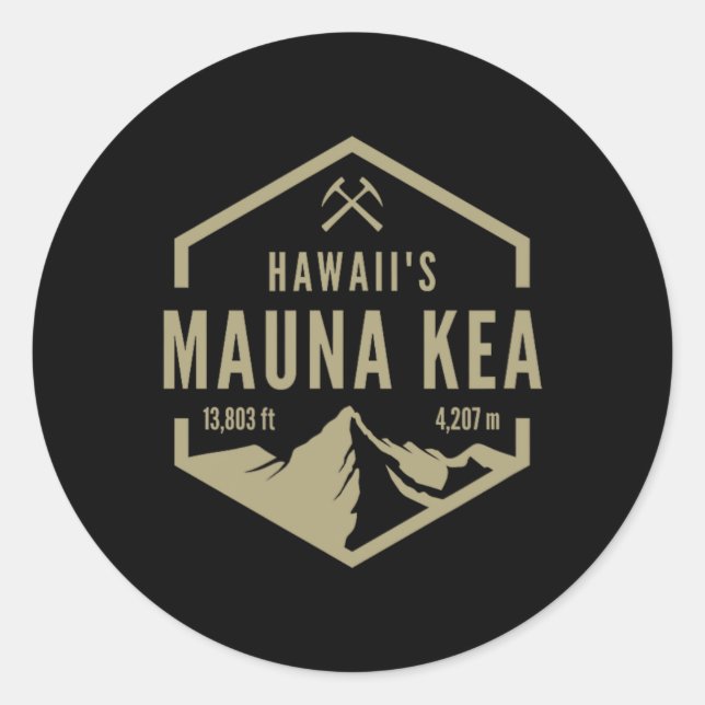 Hawaii Mauna Kea  Classic Round Sticker (Front)