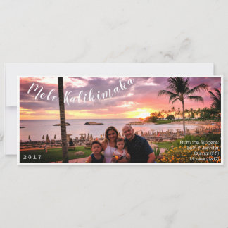Hawaii Merry Christmas Mele Kalikimaka Holiday Card