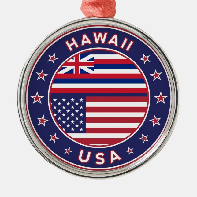 Hawaii Metal Ornament (Front)