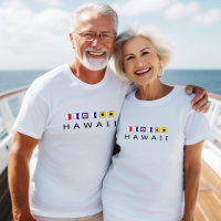 Hawaii Nautical Maritime Sailing Flags Light-Colou