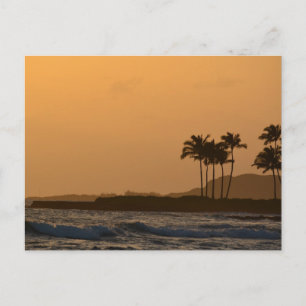 Hawaii Ocean Sunset Postcard