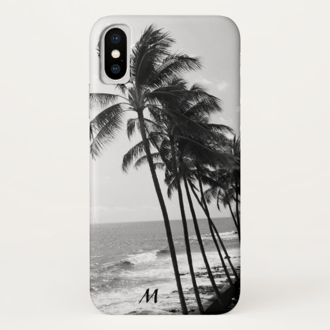 Hawaii Palm Trees Apple iPhone X Case (Back)