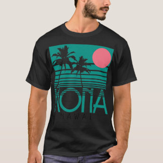 Hawaii Palm Trees Surf Vintage Retro Hawaiian Isla T-Shirt