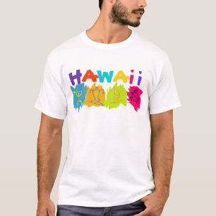 hawaii petroglyphs surfer honu canoe - Customised T-Shirt