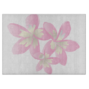 Hawaii Plumeria Flowers Cutting Board