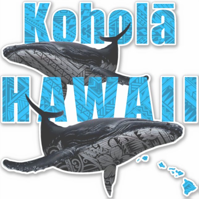 HAWAII POLYNESIAN TRIBAL HUMPBACKS HAWAII ISLANDS (Front)