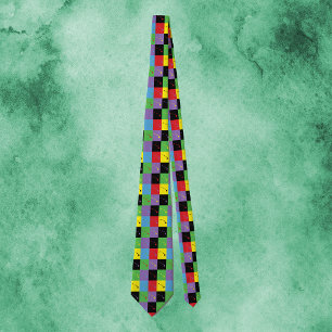 Hawaii Pop Art State Colourful Pattern Tie