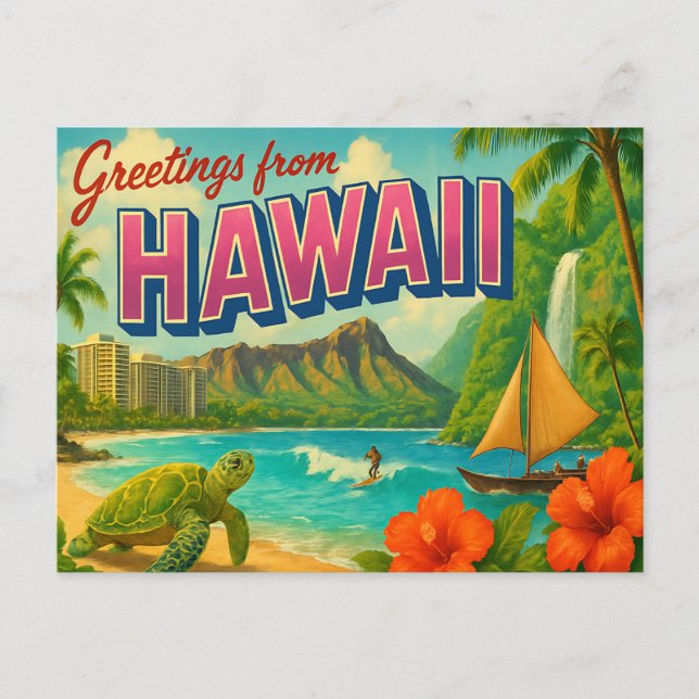 HAWAII Postcard (Front)