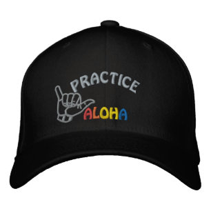 Hawaii Practice Aloha Shaka (Hang loose) Embroidered Hat