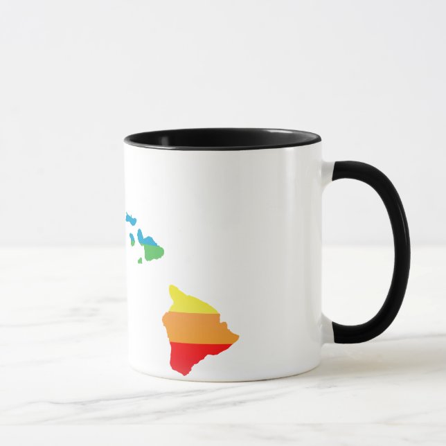 hawaii pride. striped. mug (Right)