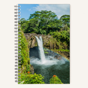 Hawaii, Rainbow Falls in Hilo Notebook