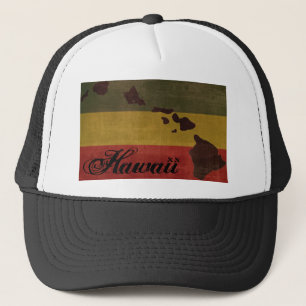 Hawaii Rasta Trucker Hat