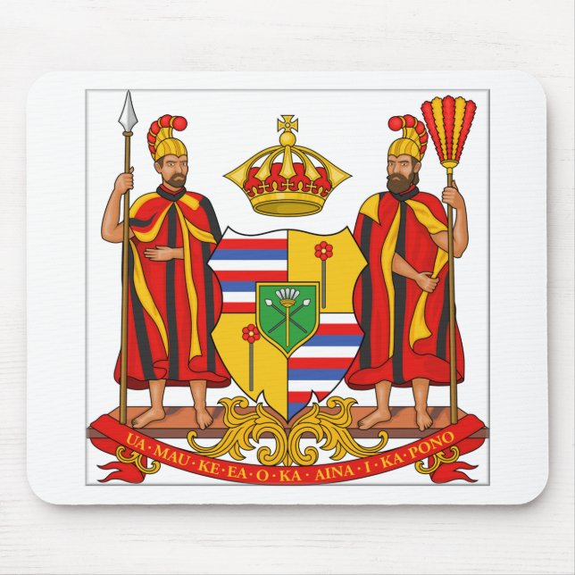 Hawaii Royal Coat of Arms Mouse Pad (Front)