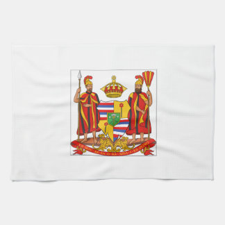 Hawaii Royal Coat of Arms Tea Towel