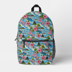 Hawaii Scenes 🌺  Printed Backpack
