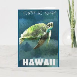 Hawaii Sea Turtle Artistic Card