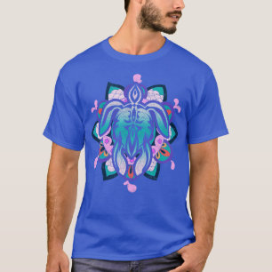 Hawaii Sea Turtle Mandala Hawaiian Tribal Polynesi T-Shirt