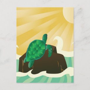Hawaii Sea Turtle Postcard