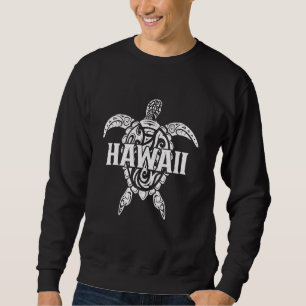 Hawaii Sea Turtle Tribal Hawaiian Surfer Souvenir Sweatshirt