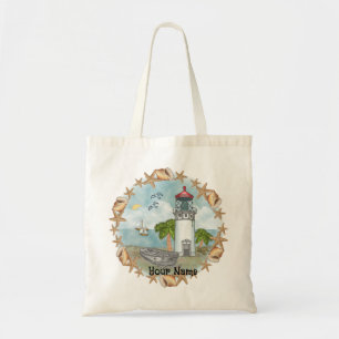 Hawaii Shells Lighthouse Tote Bag