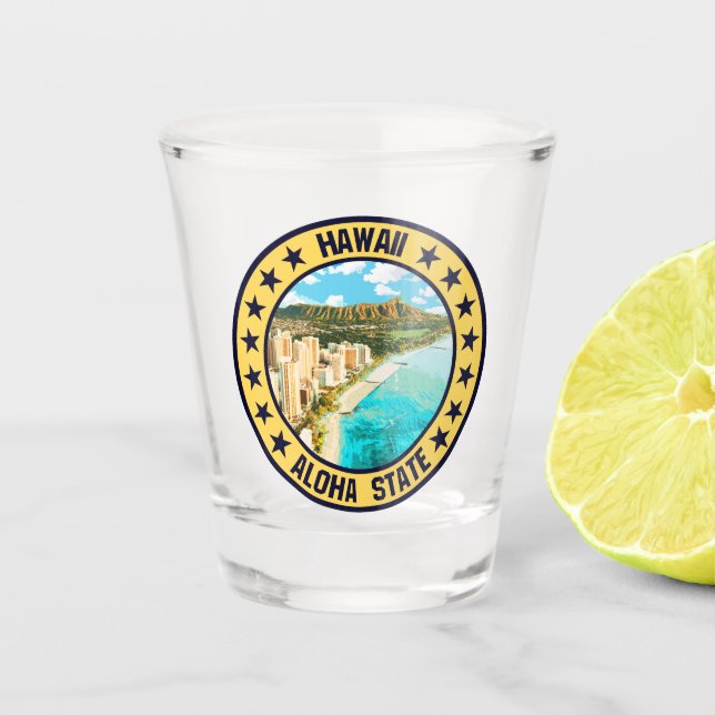 Hawaii                                             shot glass (Front)